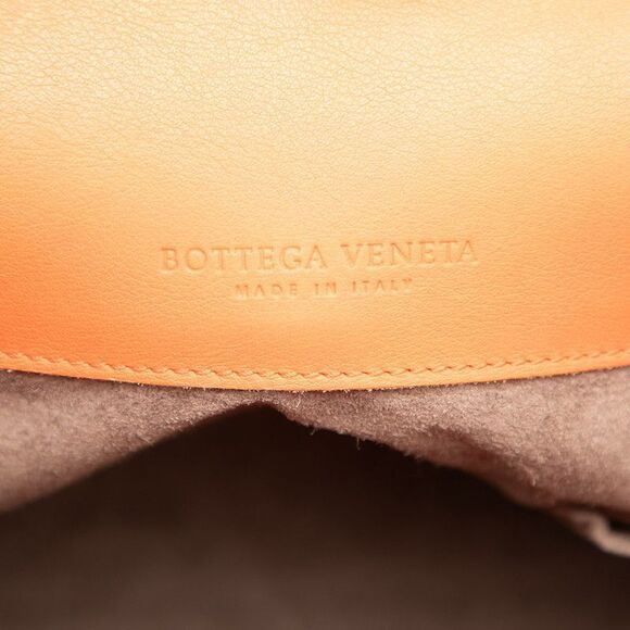 Bottega Veneta Intrecciato Orange Leather Women's Bottega Veneta - Picture 5 of 7